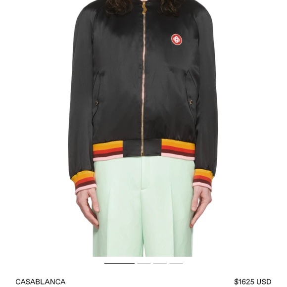 Casablanca Silk Bomber Jacket - Picture 2 of 5